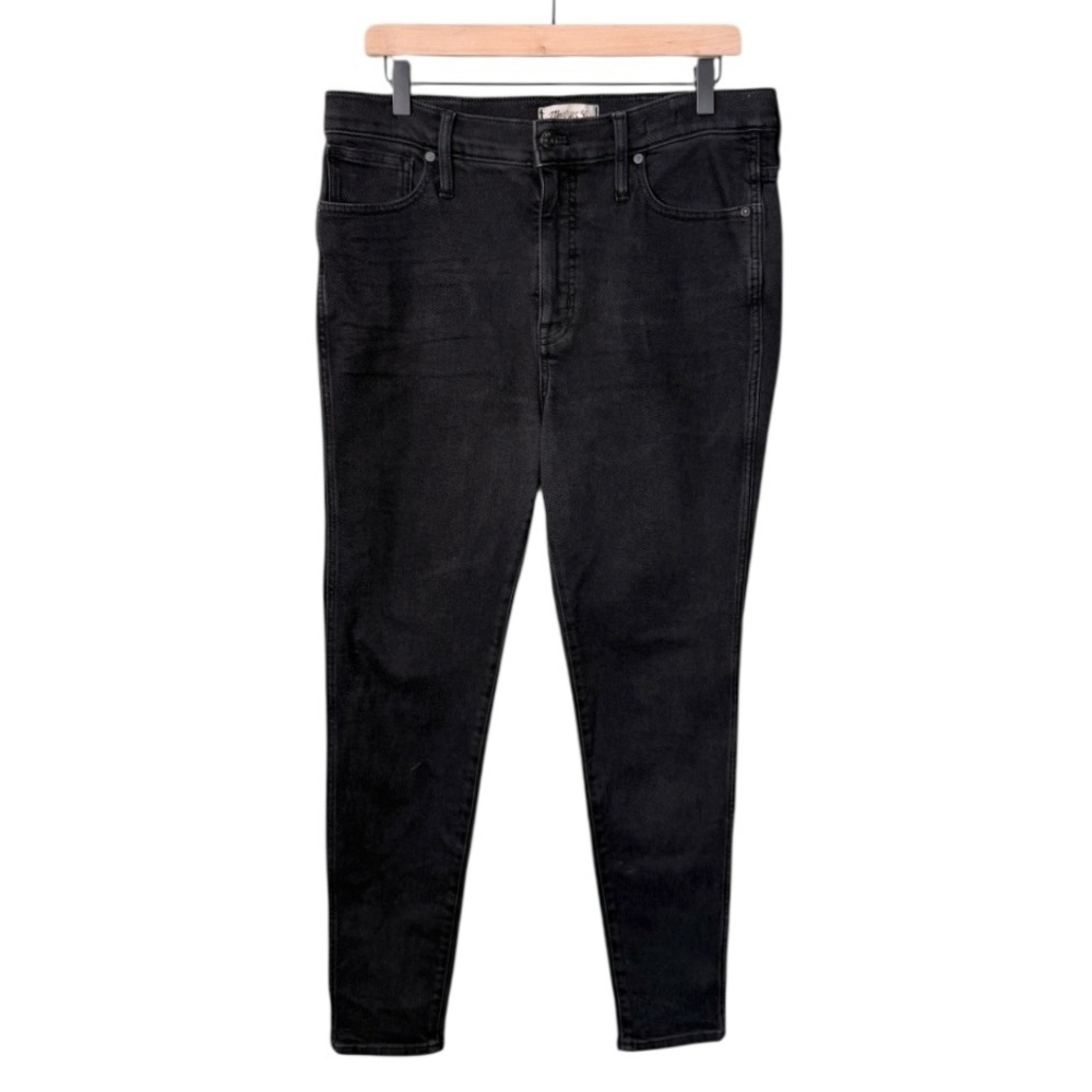 Madewell Women’s 10” High Rise Skinny Jeans Denim in Black Size 32